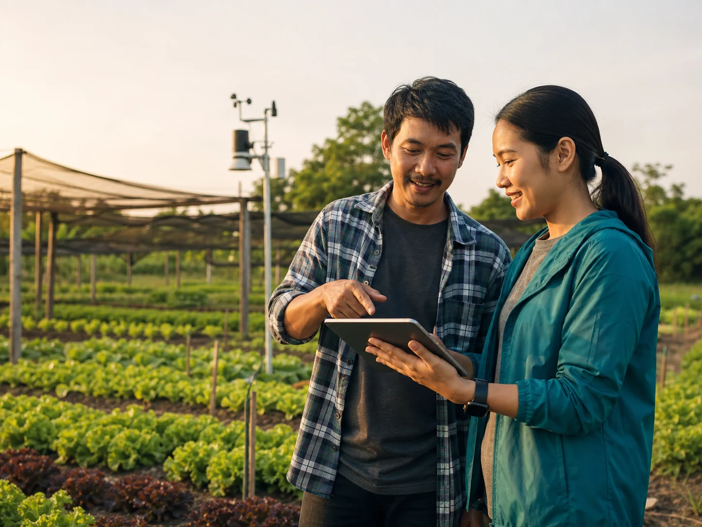 ทีมงานให้คำปรึกษาระบบ Smart Farm หน้างาน